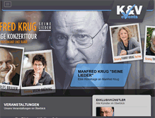 Tablet Screenshot of kv-events.de